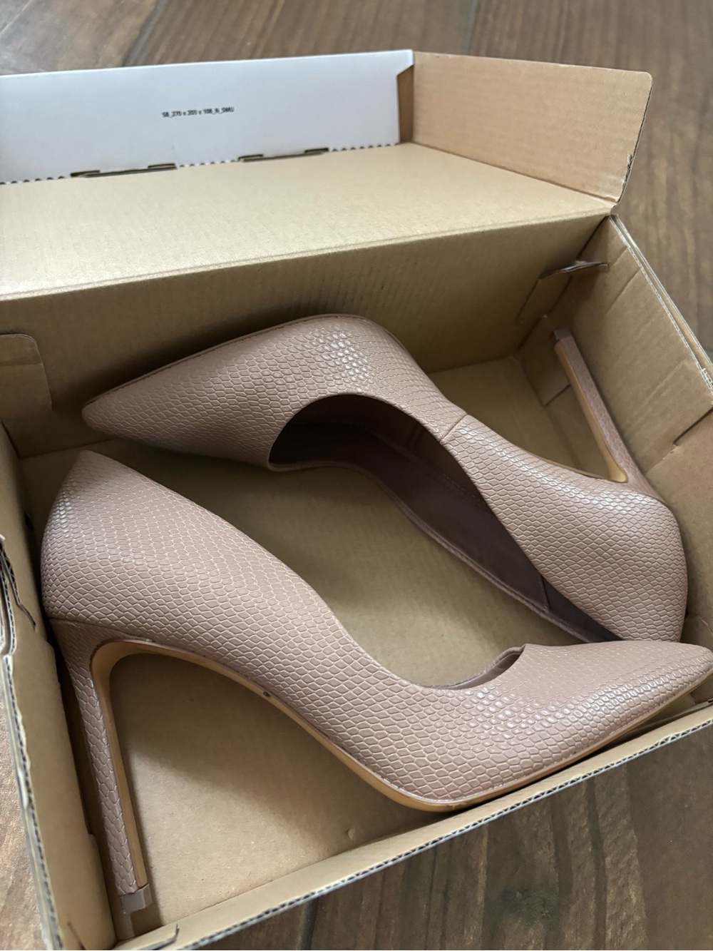 Aldo Textured Nude Pointed-Toe Stiletto Pumps - Picture 9 of 11